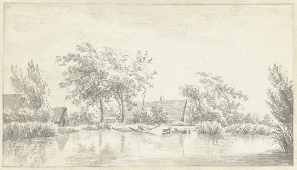 Detail of The Kromme Mijdrecht on the Amstel The Netherlands by Egbert van Drielst