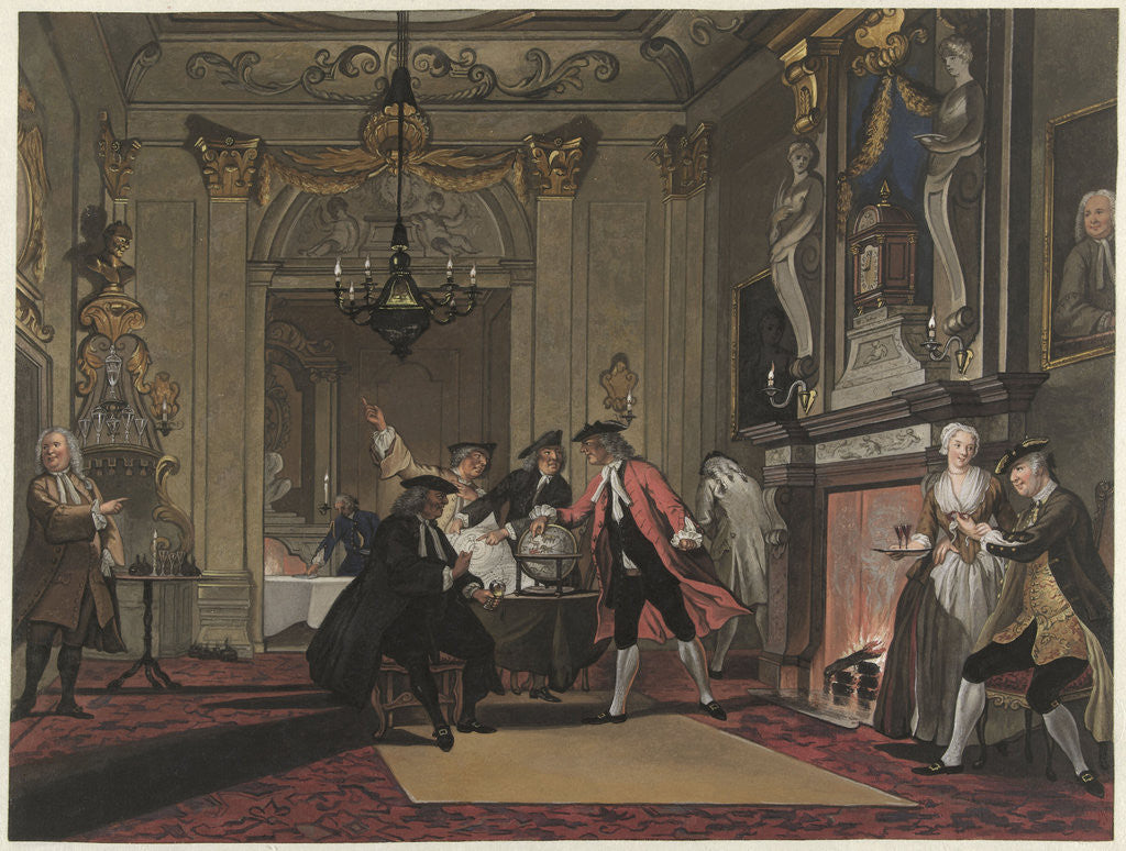 Detail of Everyone spoke by Cornelis Troost