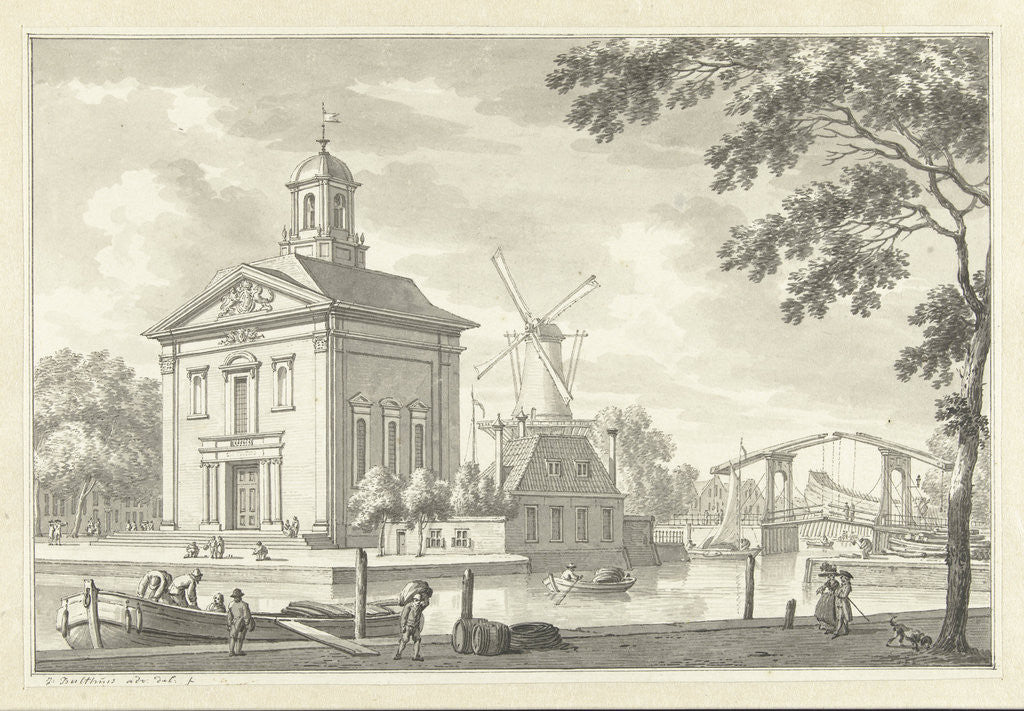 Detail of The English church in Rotterdam The Netherlands by Jan Bulthuis