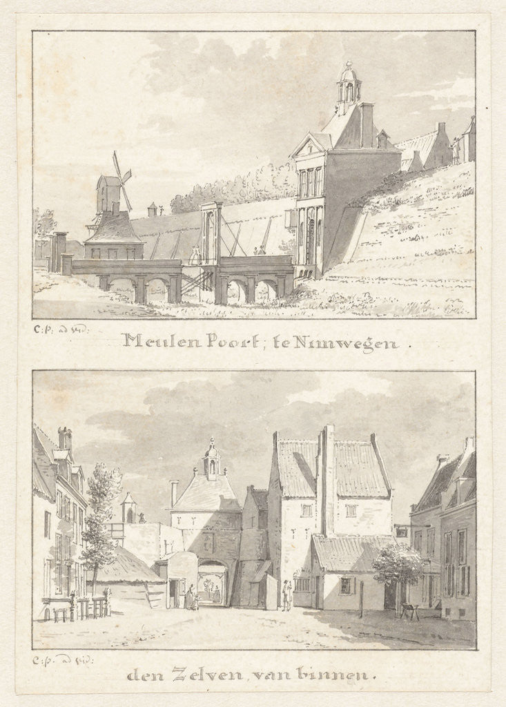 Detail of The Meulen Gate at Nijmegen by Cornelis Pronk