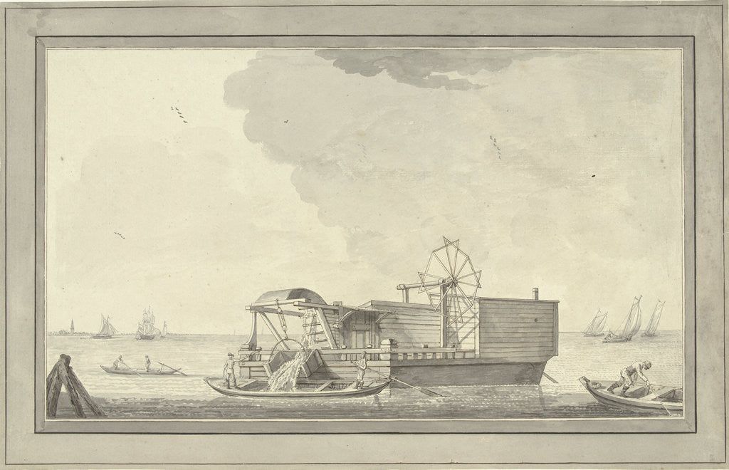 Detail of A dredger by Anonymous