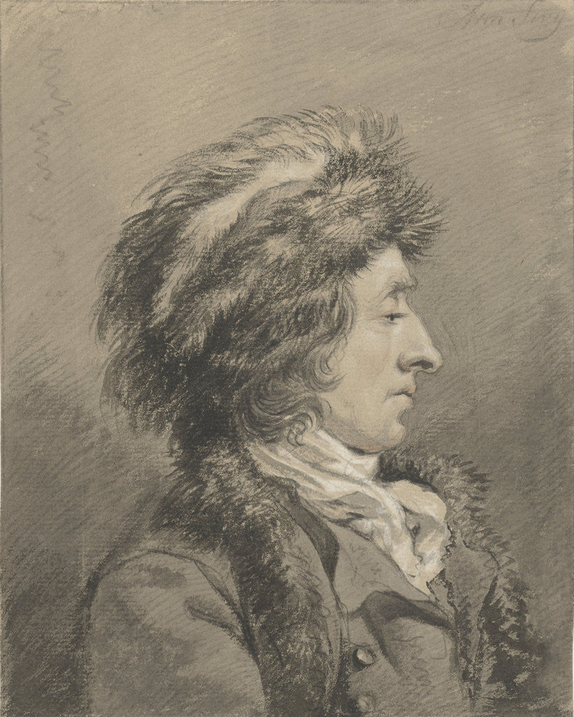 Detail of Man with fur hat by Abraham van Strij I