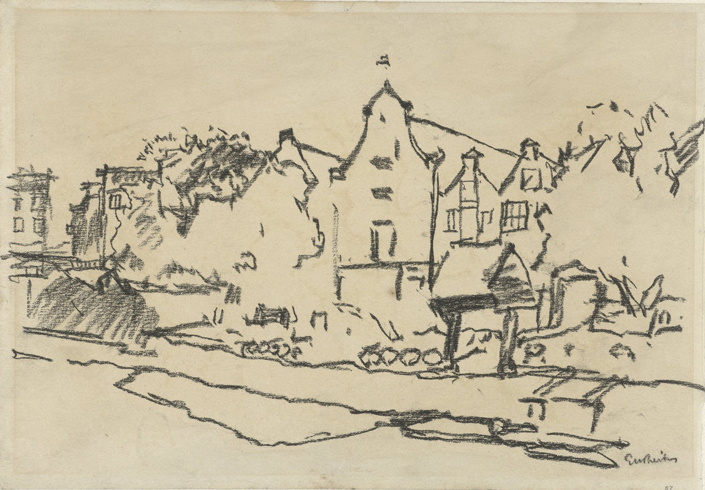 Detail of The Teertuinen by George Hendrik Breitner