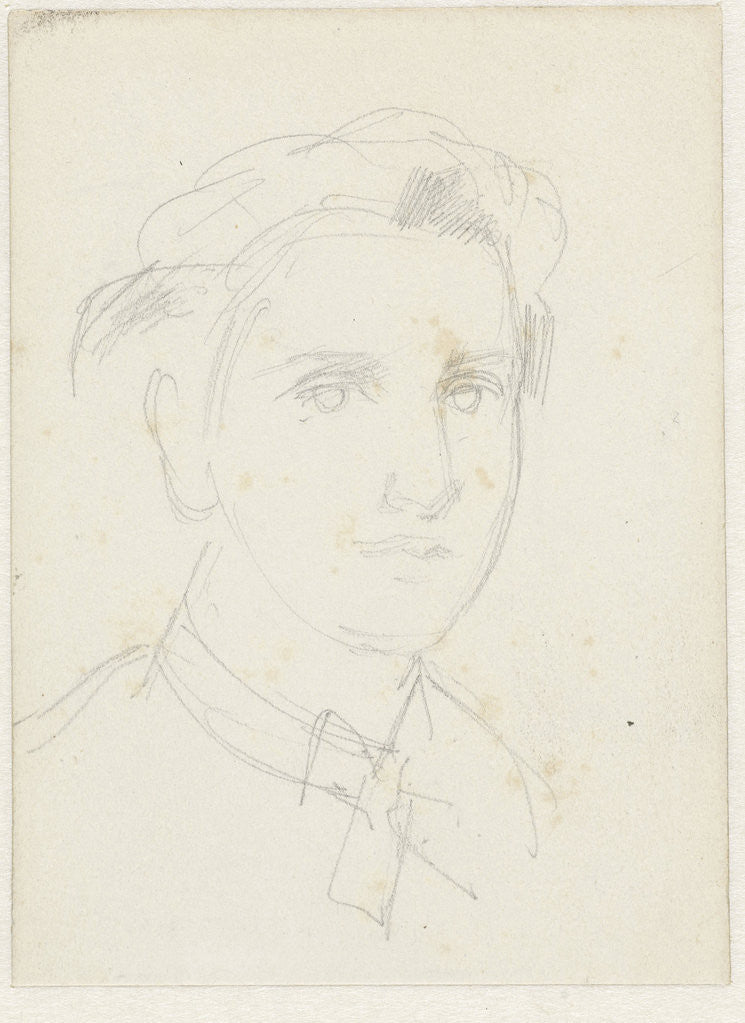 Detail of Female Head by August Allebé