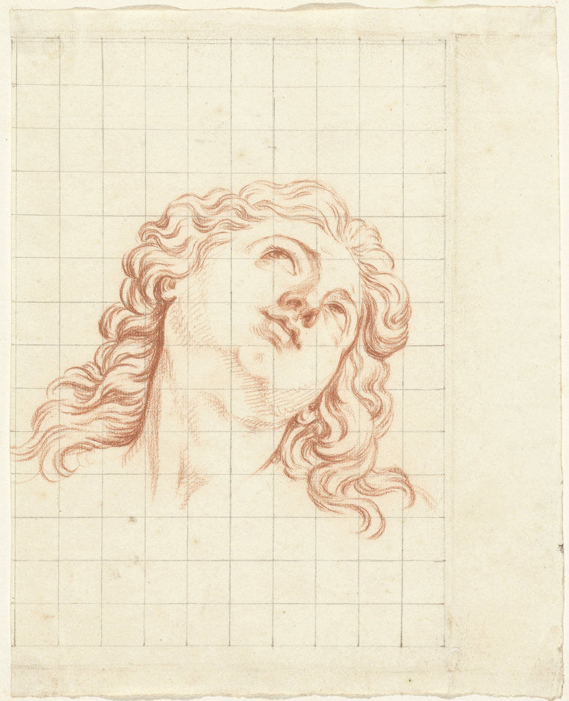 Detail of Head of a boy with long hair by Bernard Picart