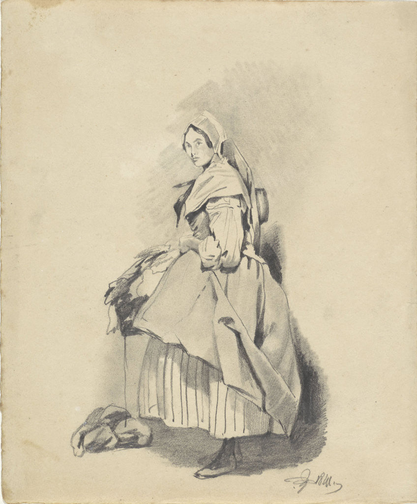 Detail of Standing woman by Pieter van Loon