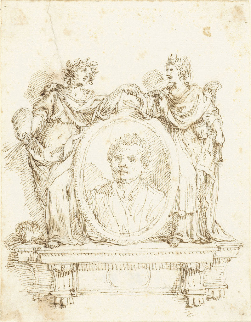 Detail of Painter's portrait by Francesco Salvatore Fontebasso