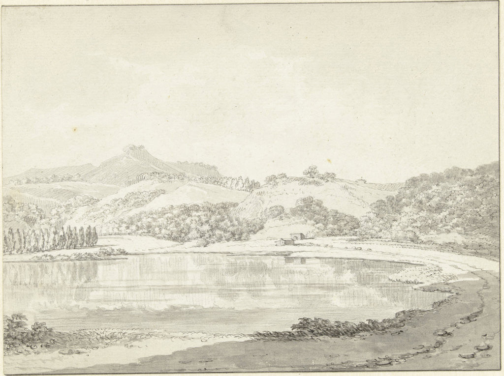 Detail of Lake Agnano west of Naples by Daniël Dupré