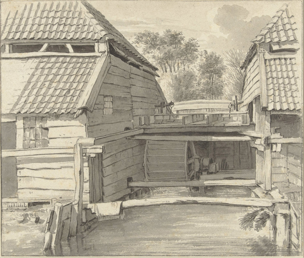 Detail of Watermill by Anonymous