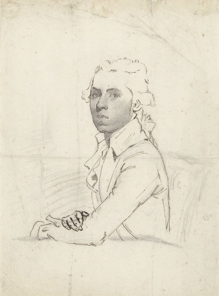 Detail of Portrait of a young man by Charles Howard Hodges