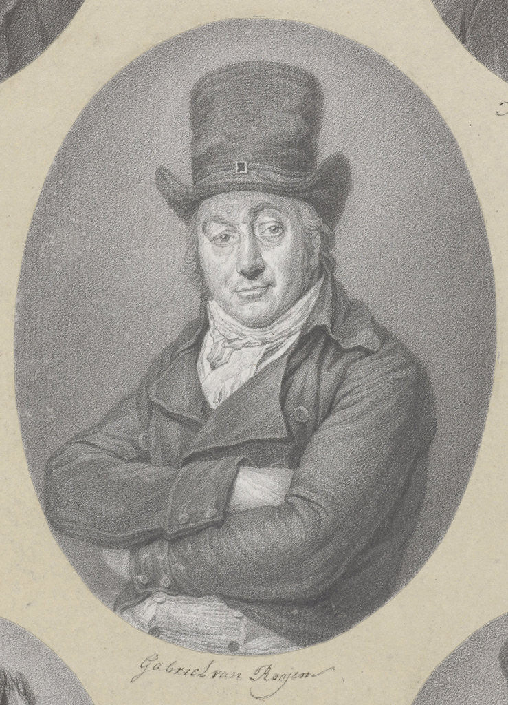 Detail of Portrait of Gabriel of Roojen by Johannes Cornelis Mertens