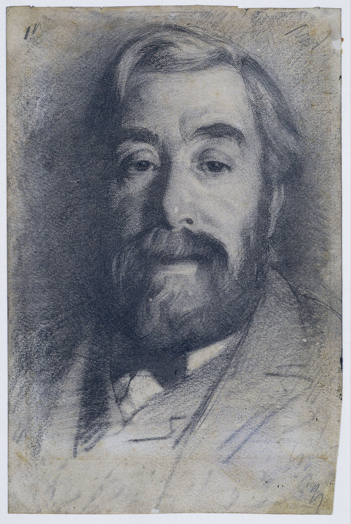 Detail of Portrait of the painter Anton Mauve by Willem Witsen