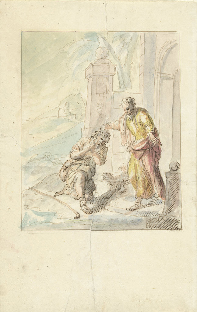 Detail of The Return of the Prodigal Son by Elias van Nijmegen