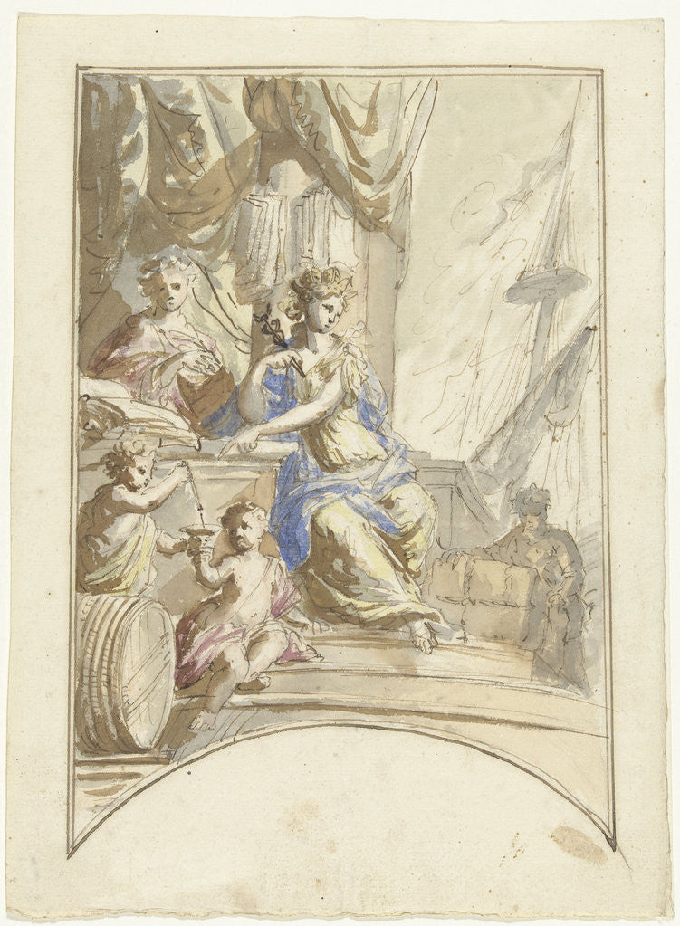 Detail of Allegory of seaborne trade by Elias van Nijmegen