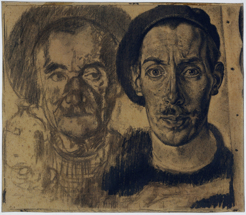 Detail of Double portrait of Dick Ket and his father by Dick Ket