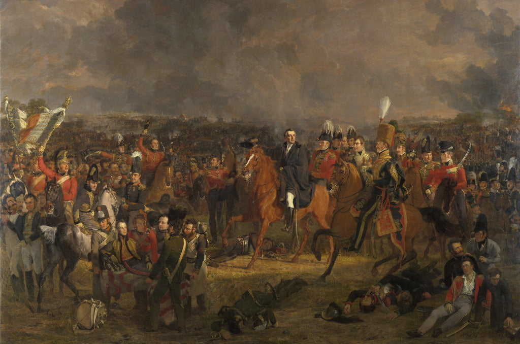 Detail of The Battle of Waterloo Belgium by Jan Willem Pieneman