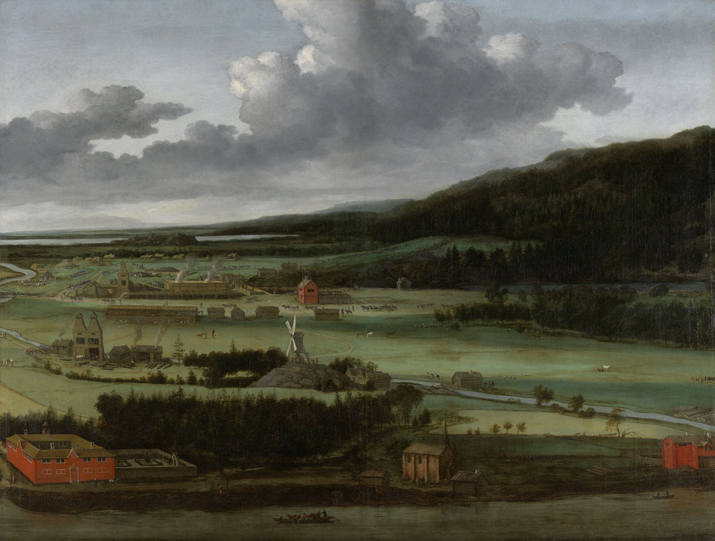 Detail of Hendrik Trip's Cannon Foundry in Julitabruk by Allaert van Everdingen