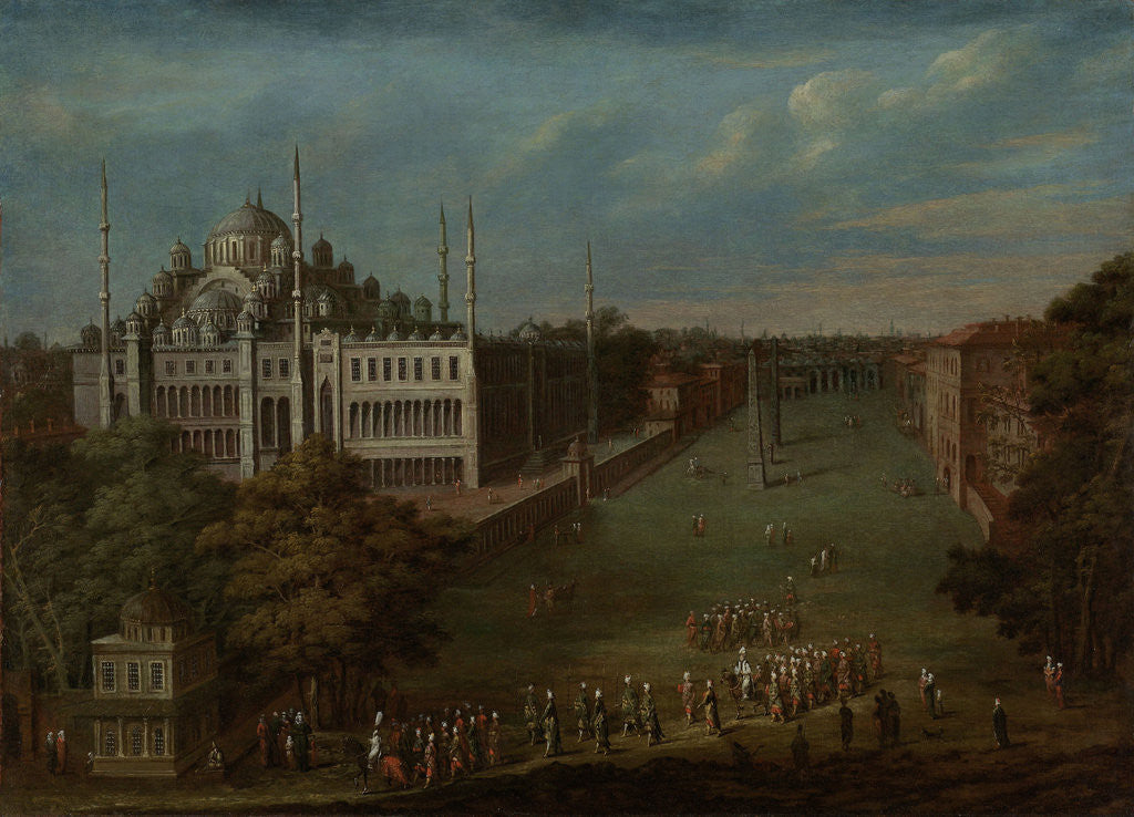 Detail of The Grand Vizier Crossing the Atmeydani (Horse Square) by Jean Baptiste Vanmour