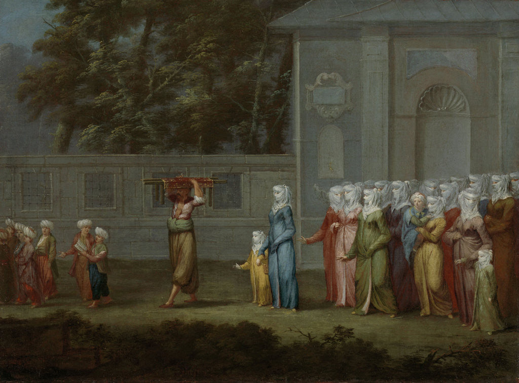 Detail of The First Day of School by Jean Baptiste Vanmour