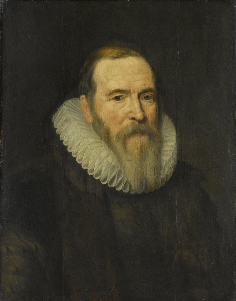 Detail of Portrait of Johan van Barneveld by Atelier of Michiel Jansz. van Mierevelt