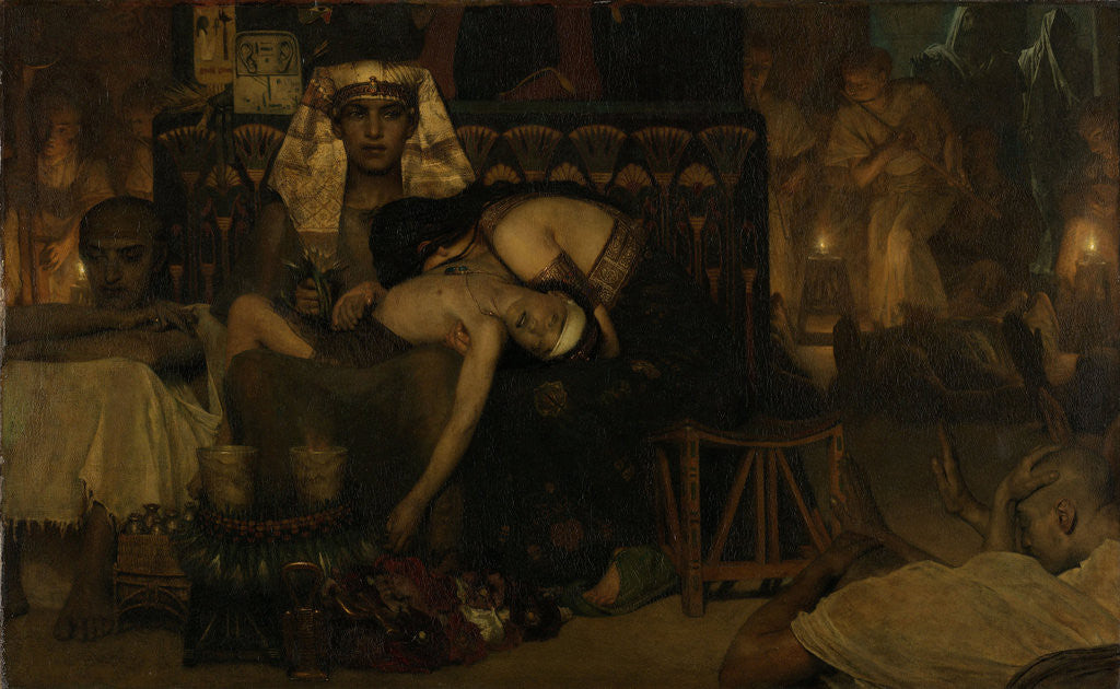 Detail of The Death of the Pharaoh's Firstborn Son by Lawrence Alma Tadema