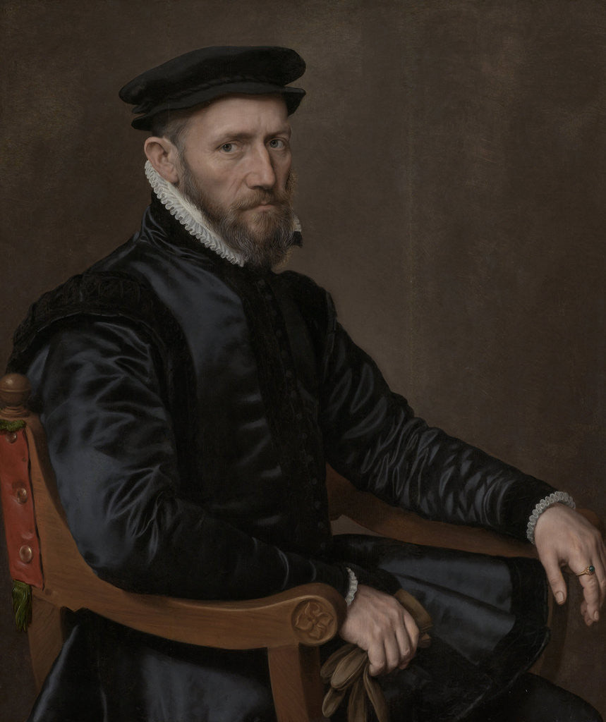 Detail of Portraits of Sir Thomas Gresham and Anne Fernely by Anthonis Mor
