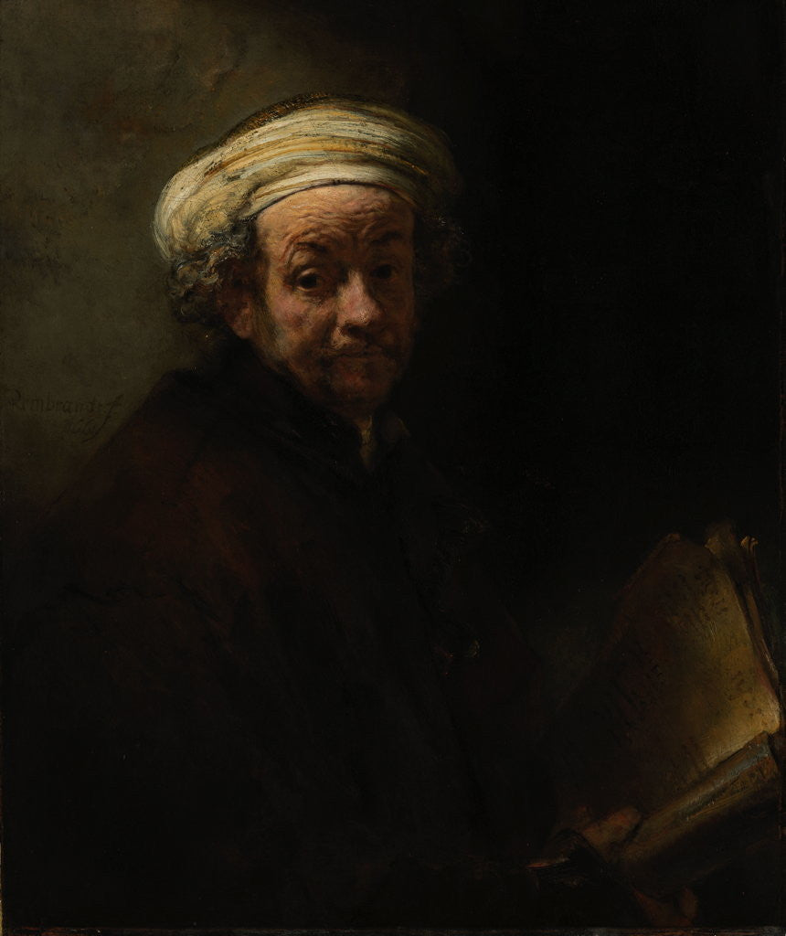 Detail of Self-portrait as the Apostle Paul by Rembrandt Harmensz. van Rijn