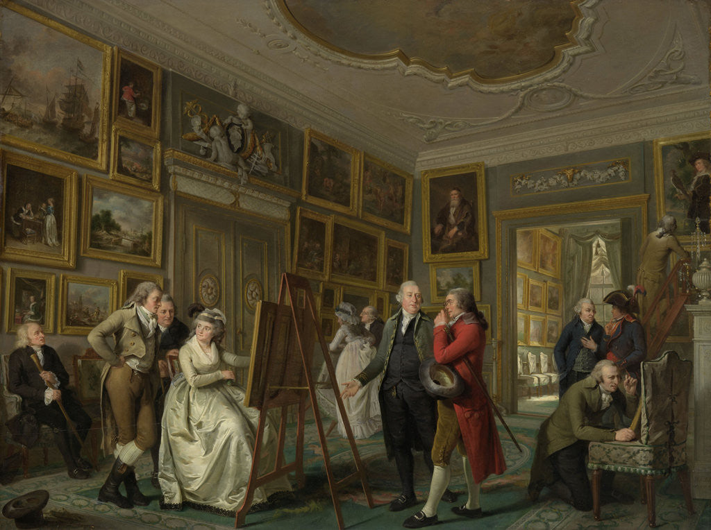 Detail of The Art Gallery of Jan Jansz Gildemeester by Adriaan de Lelie