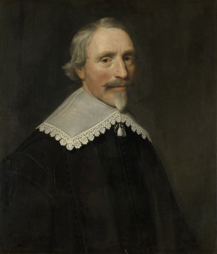 Detail of Portrait of Jacob Cats by Michiel Jansz van Mierevelt