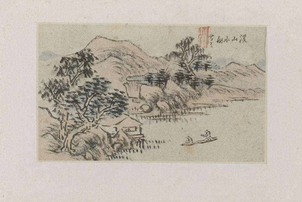 Detail of Landscape by Cheng Men