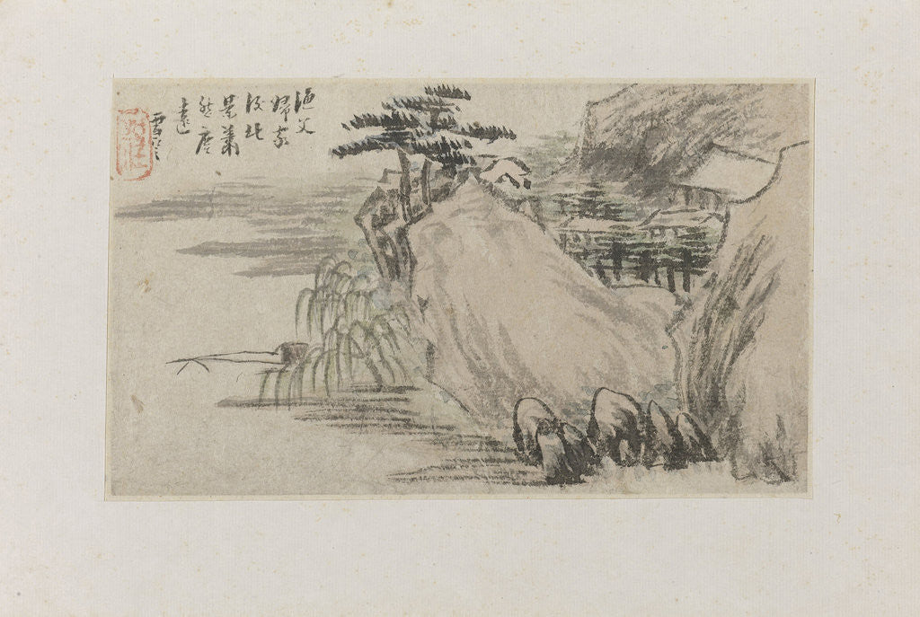Detail of Landscape by Cheng Men