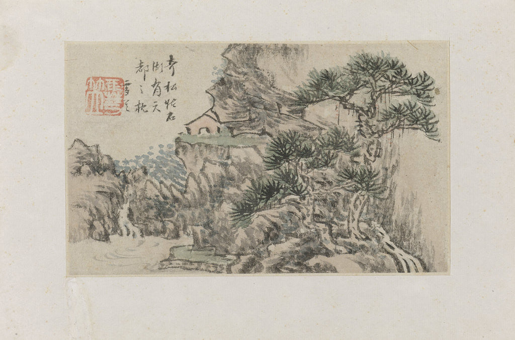 Detail of Landscape by Cheng Men