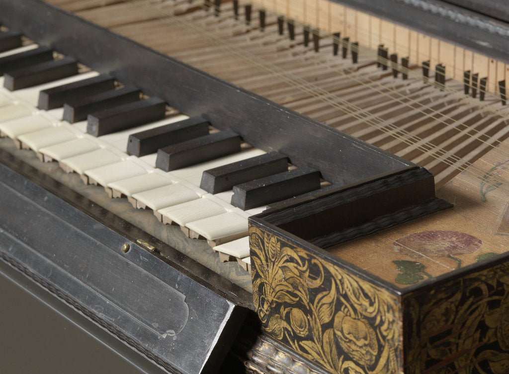 Detail of Clavichord by Anonymous
