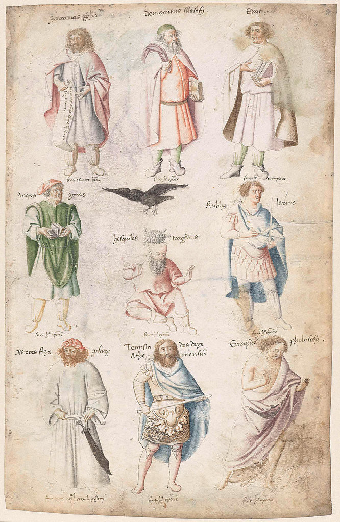 Detail of Nine men of antiquity, Barthélémy d' Eyck by Anonymous
