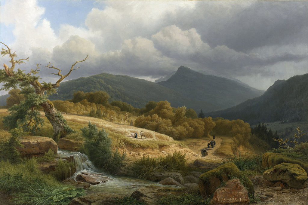 Detail of Cemetry of Baden-Baden, Germany by Pierre Louis Dubourcq