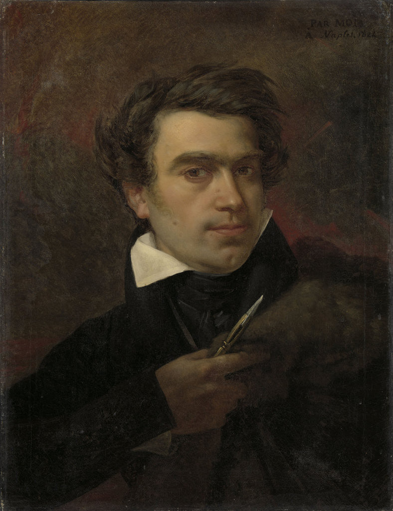 Detail of Self-Portrait by Pierre Van Hanselaere