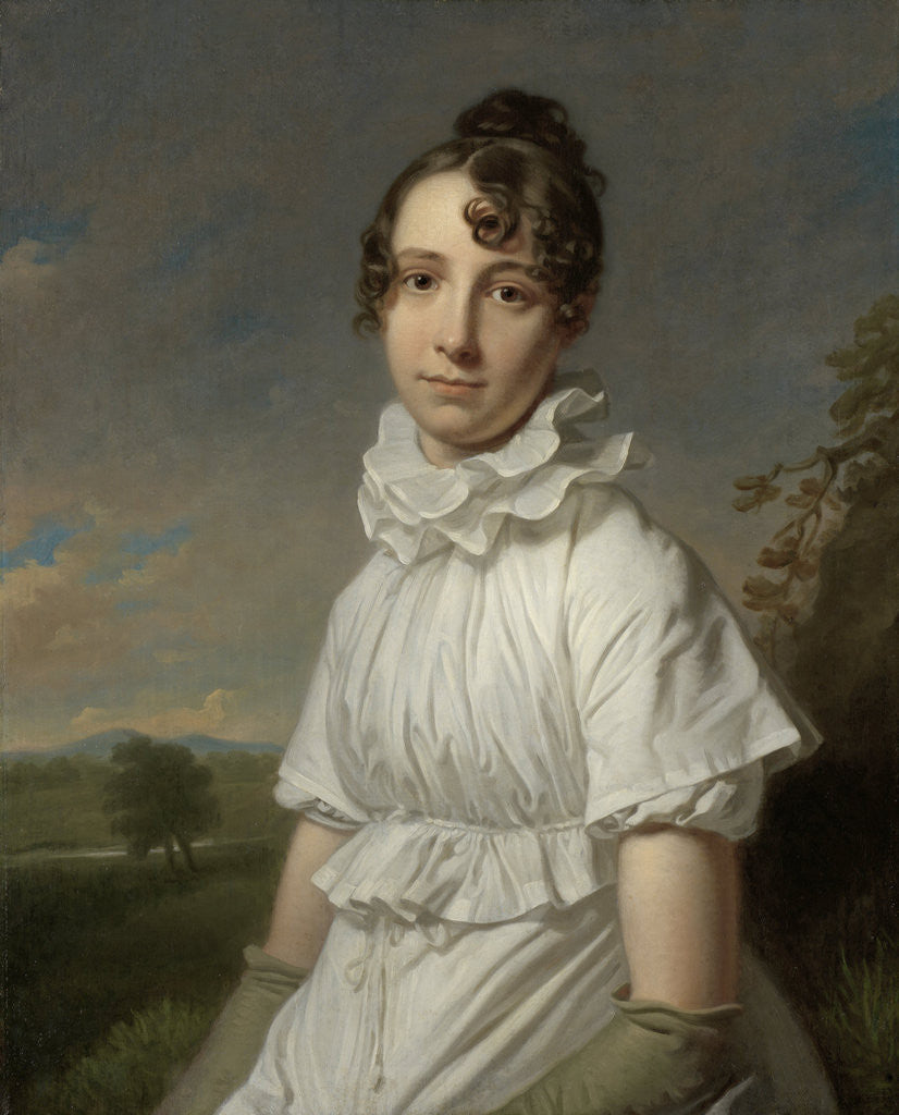 Detail of Portrait of Emma Jane Hodges by Charles Howard Hodges