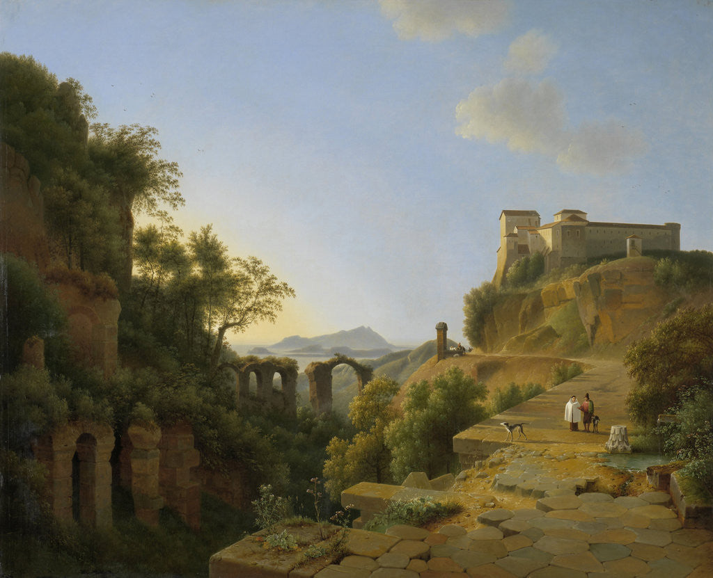 Detail of The Gulf of Naples with the Island of Ischia in the Distance, Italy by Josephus Augustus Knip