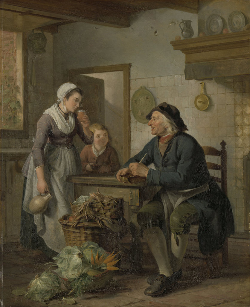 Detail of Morning Visit by Adriaan de Lelie