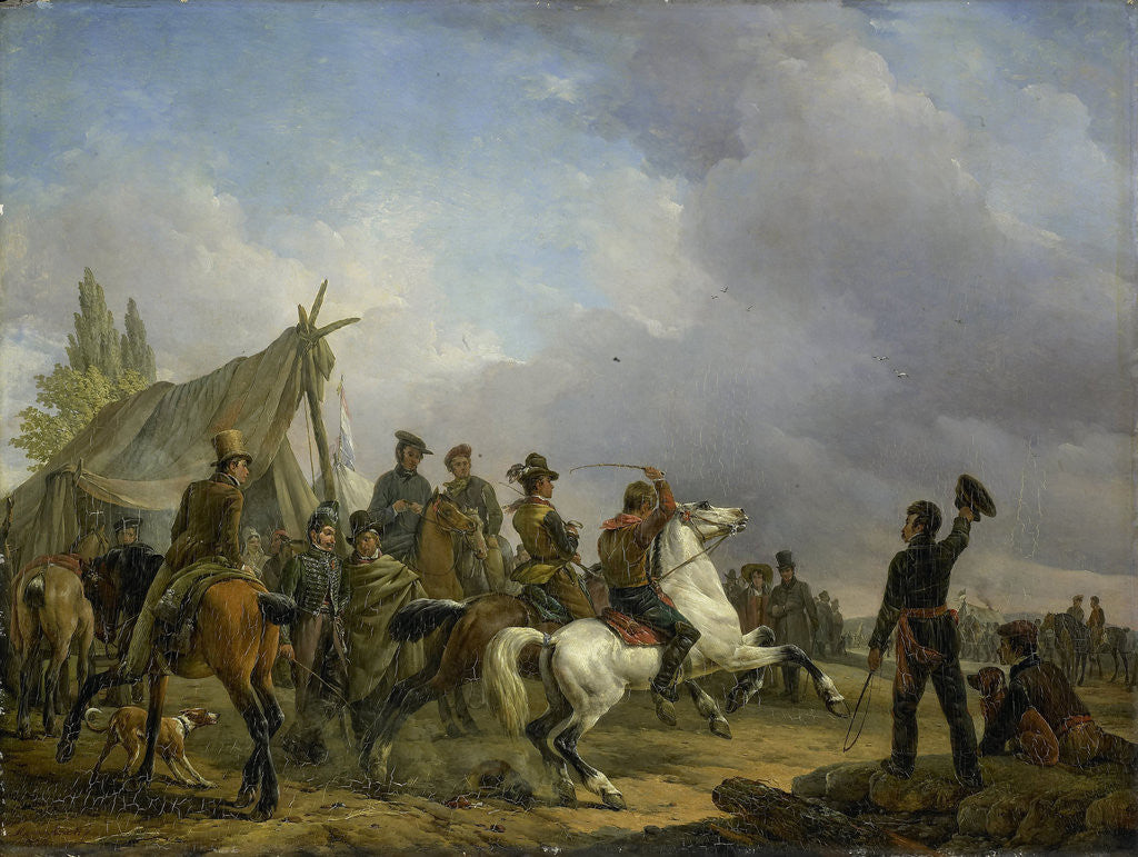 Detail of The Horse Race by Joseph Moerenhout