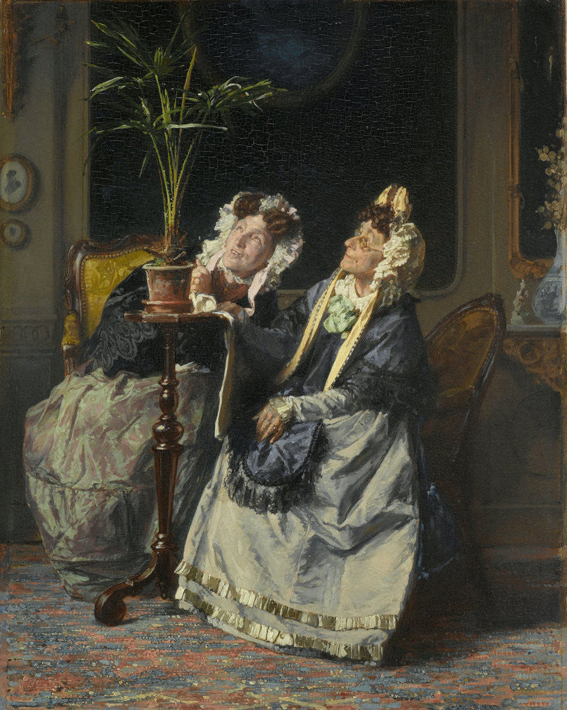 Detail of Under the palms by Alexander Hugo Bakker Korff