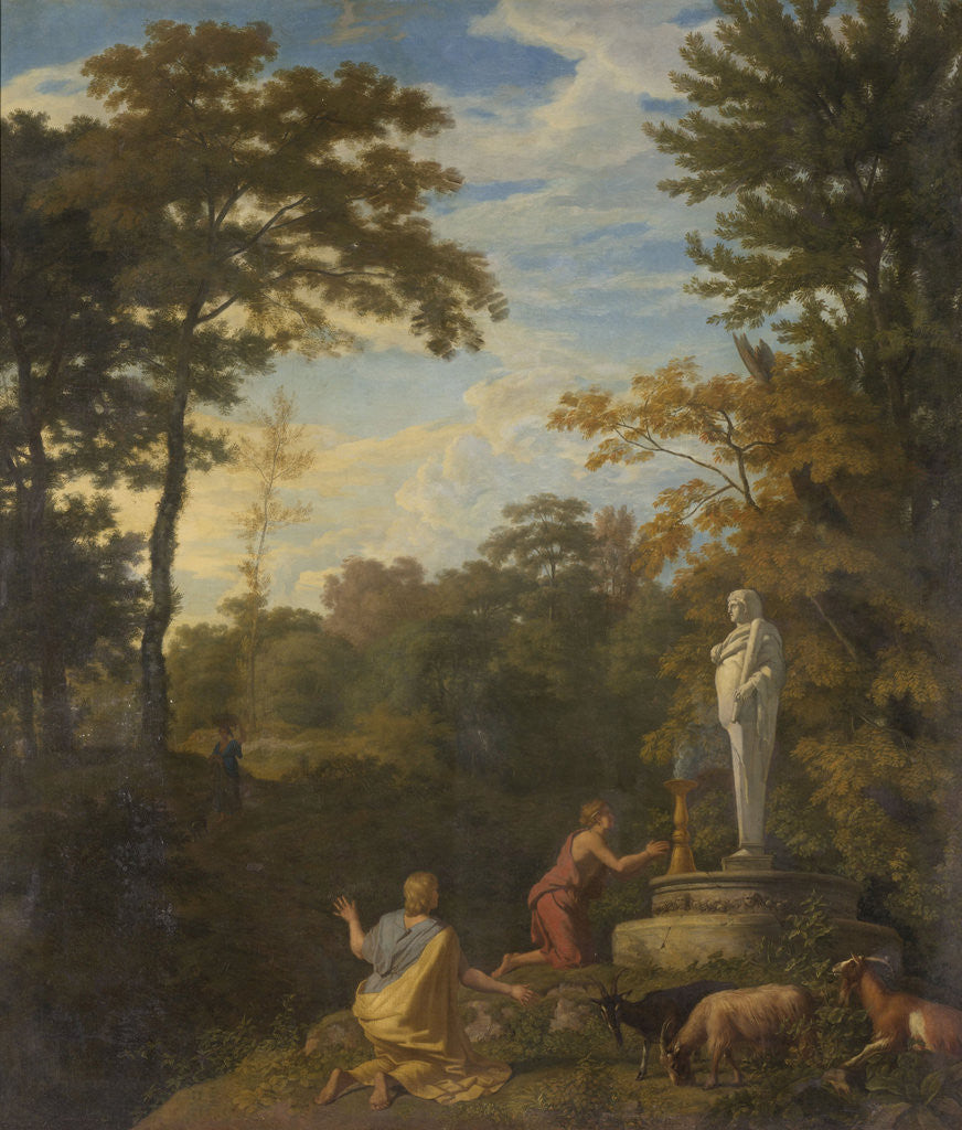 Detail of Arcadian Landscape by Johannes Glauber