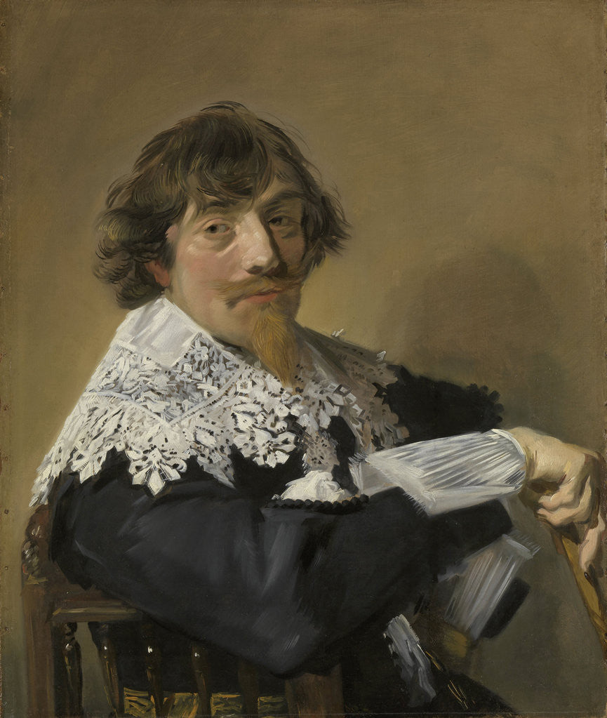 Detail of Portrait of a Man by Frans Hals