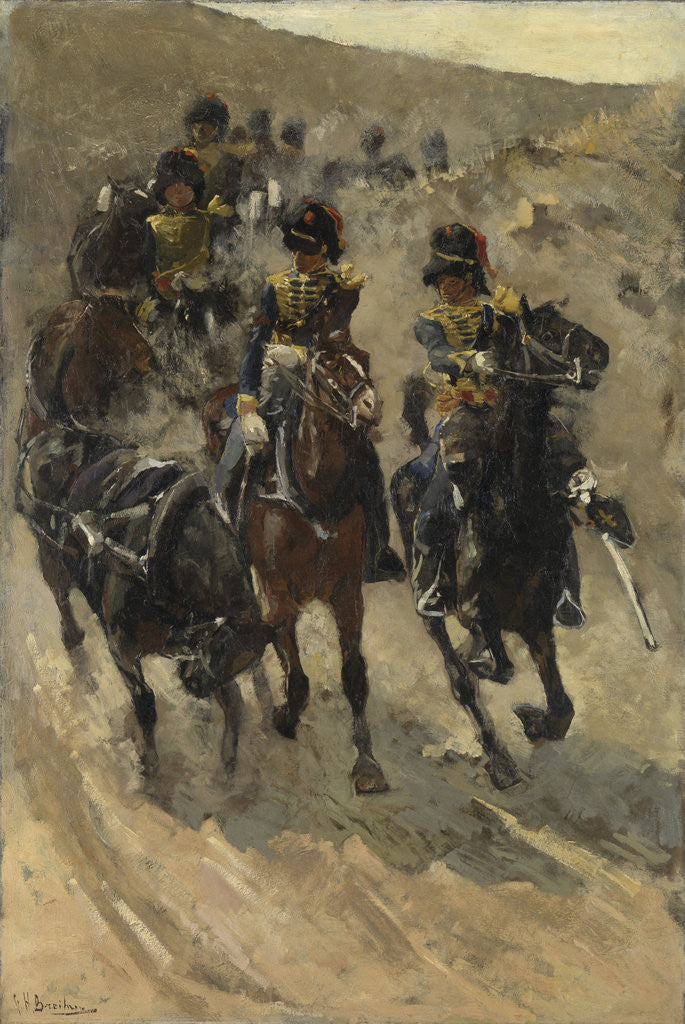 Detail of The Yellow Riders by George Hendrik Breitner