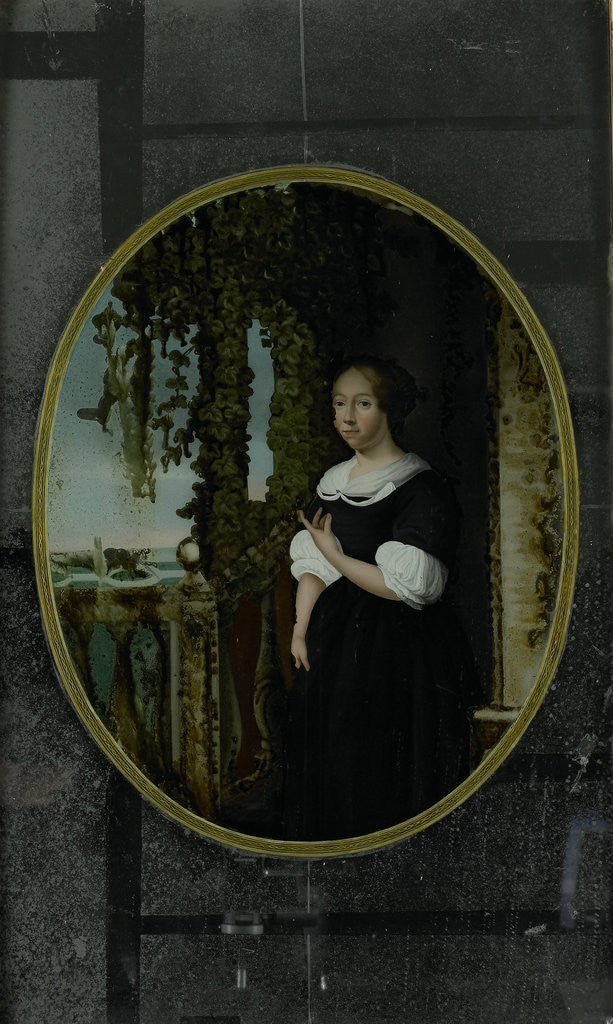 Detail of Portrait of a Woman in 17th-century Clothing by Anonymous