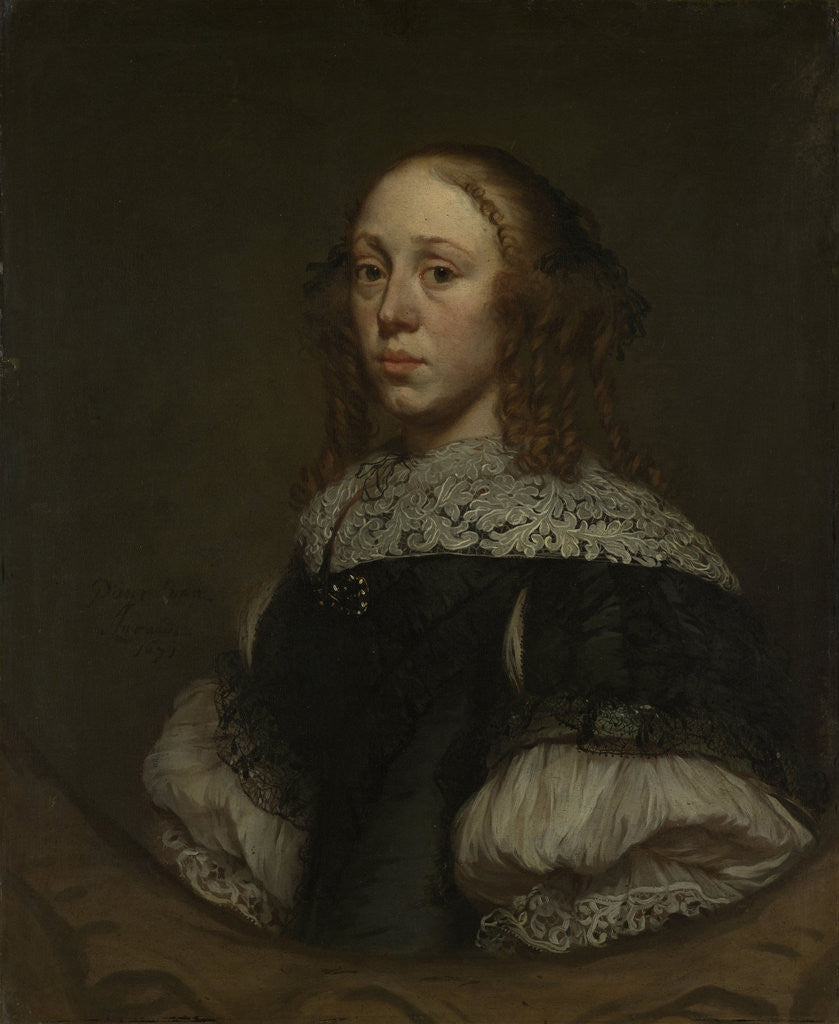Detail of Portrait of a Woman by Pieter van Anraedt