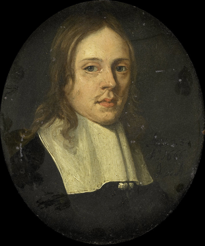 Detail of Portrait of a Man by Jan van Assen