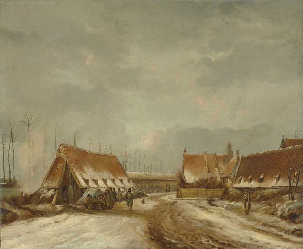 Detail of The Casemates of Naarden in 1814, The Netherlands by Pieter Gerardus van Os