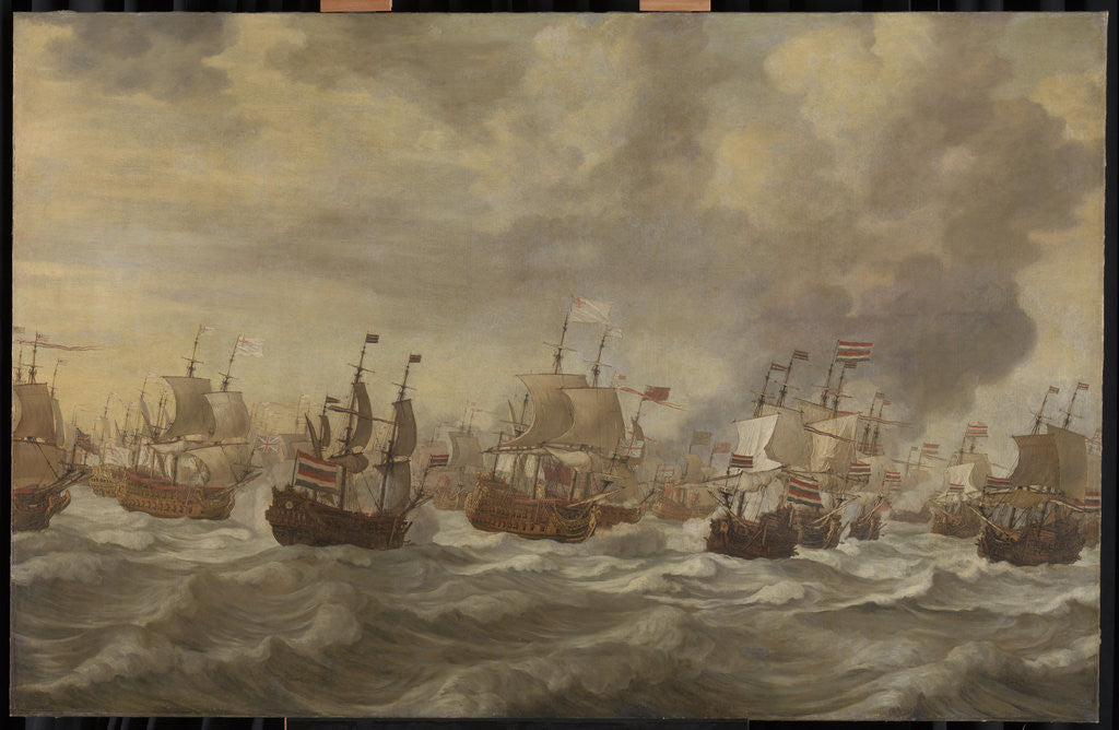 Detail of Episode from the Four Days' Naval Battle, 11-14 June 1666, of the Second Anglo-Dutch War, 1665-67 by Willem van de Velde I