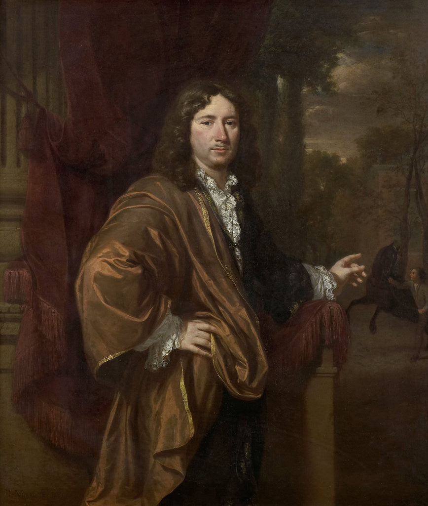 Detail of Portrait of a Man by Jan Verkolje I